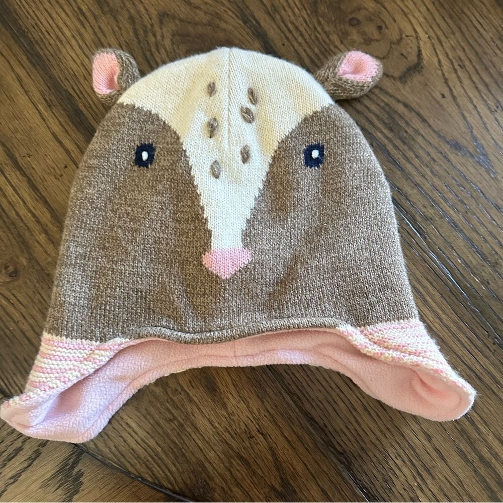 Mini Boden Knit Deer Hat